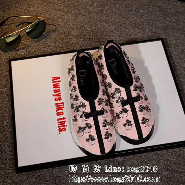 DIOR迪奧 經典爆款 水滴款花園鞋 刺繡跑鞋 QZS1386